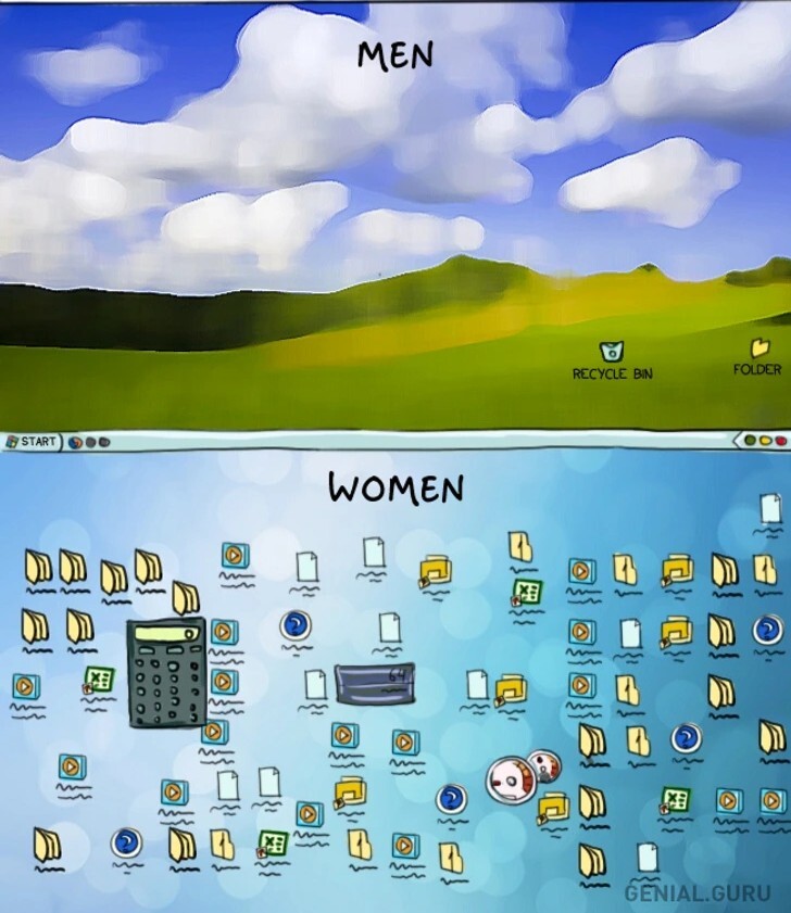تفاوت های باورنکردنی بین زنان و مردان
