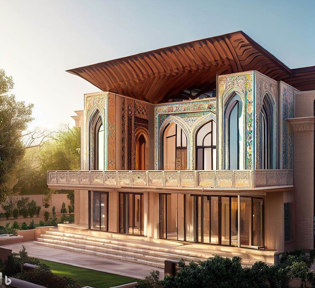 طراحی خانه های قاجاری با هوش مصنوعی