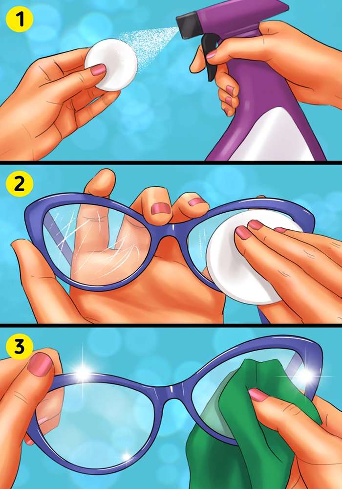 استفاده از واکس مایع خودرو برای رفع خط و خش شیشه عینک