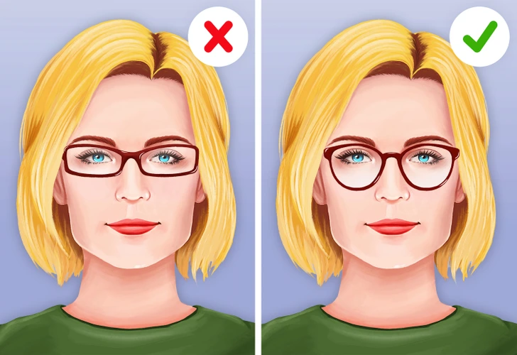 اگر شما خط فک قوی دارید و طول صورت شما بیشتر از عرض آن است، احتمالا شما صورت مستطیلی دارید. عینک هایی که بیضی شکل هستند و دارای جزئیات منحنی بیشتری هستند
